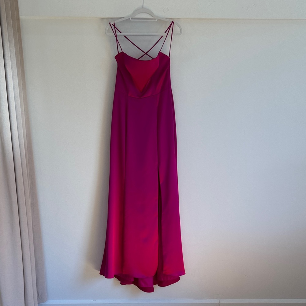 Amsale - Nakai - 8 - Fuchsia Bridesmaid Dress